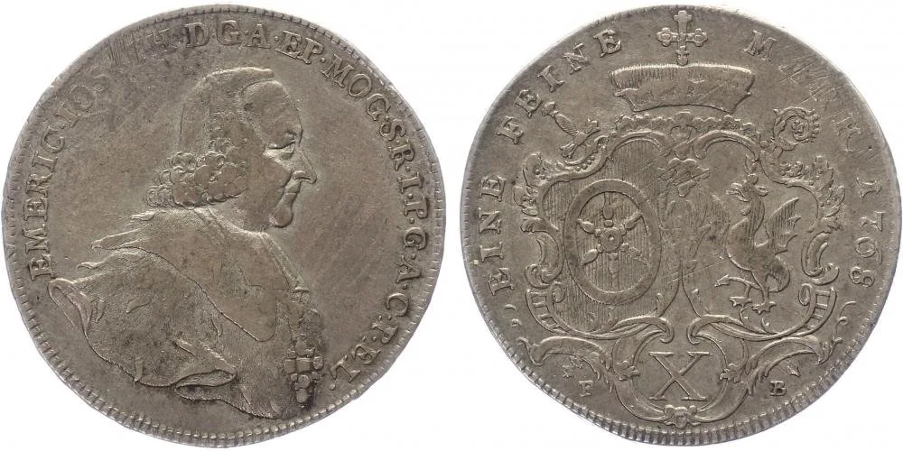 Mainz - arcibiskupství, Emeric Josef, 1763 - 1774 — 1