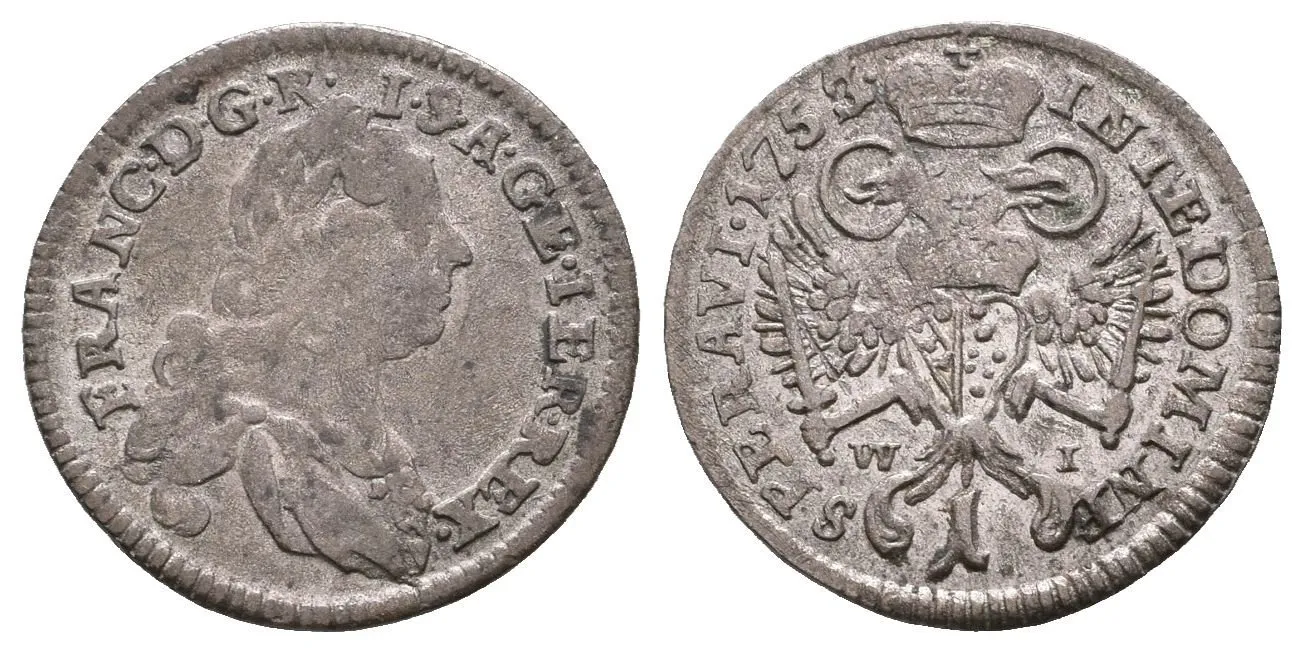 Krejcar 1753 WI, Vídeň, KM.2009.1, patina — 1