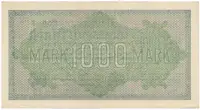 Německo, 1000 Mark 1922, vod. Mäander, červené 6-místné číslo, Ro.75g - fotografie 2