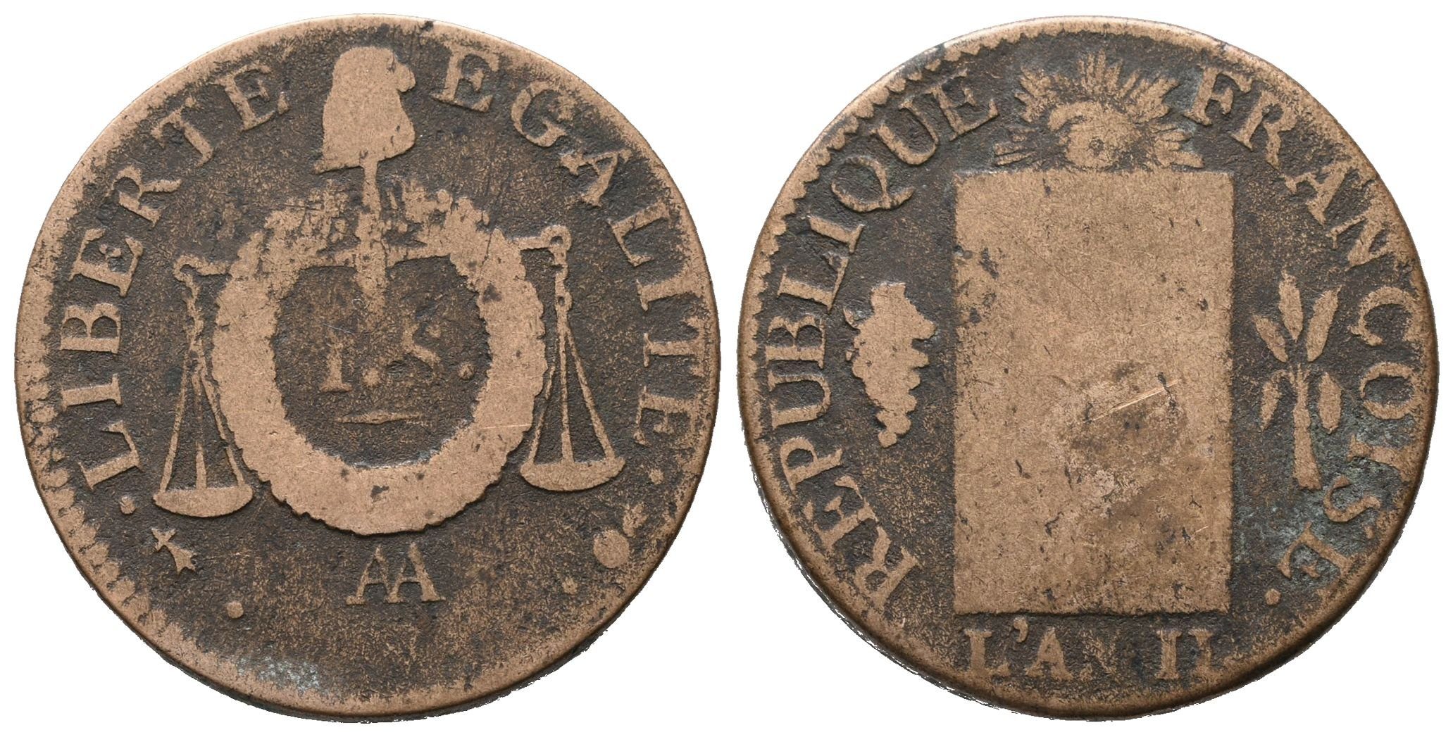 Francie Republika, Sol l´an II AA