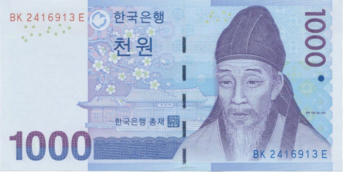 Jižní Korea, 1000 Won 2007, P.54a