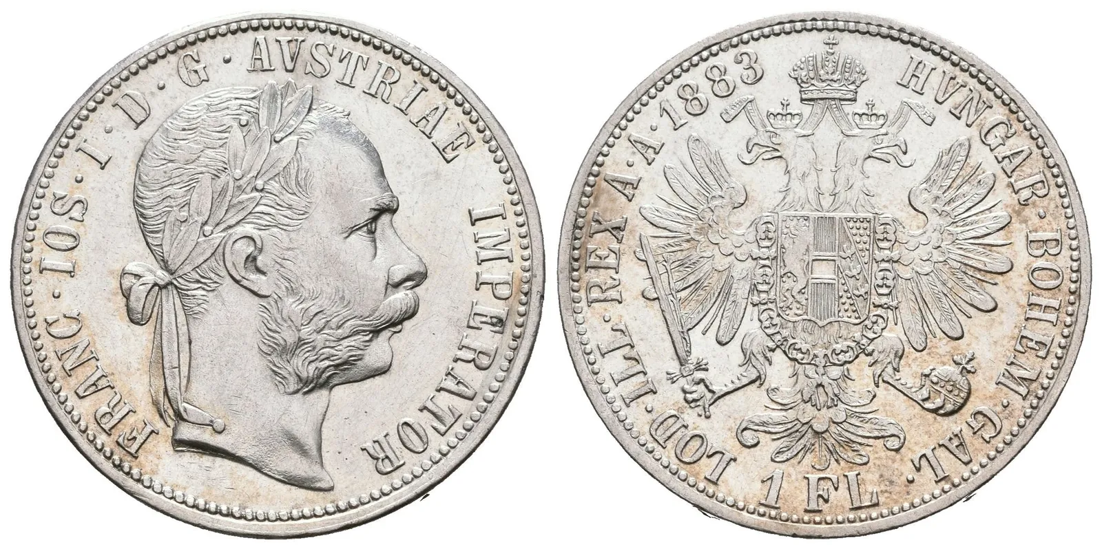 Zlatník 1883, pěkná zachovalost, zbytky lesku, rysky — 1