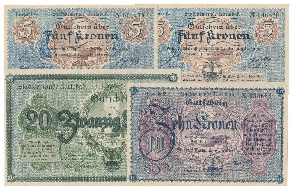 Nouzovky české od roku 1914 — 1
