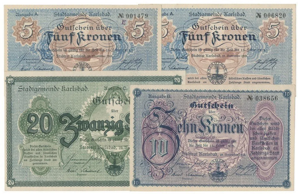 Nouzovky české od roku 1914 — 1