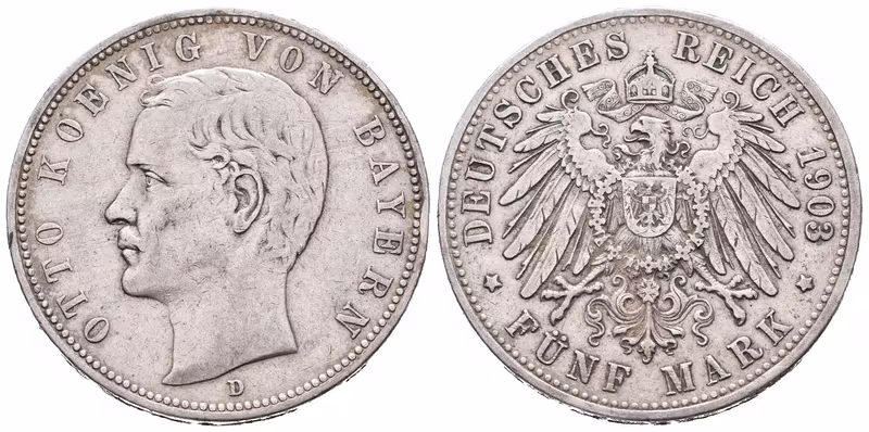 Bavorsko, 5 Marka 1903 D