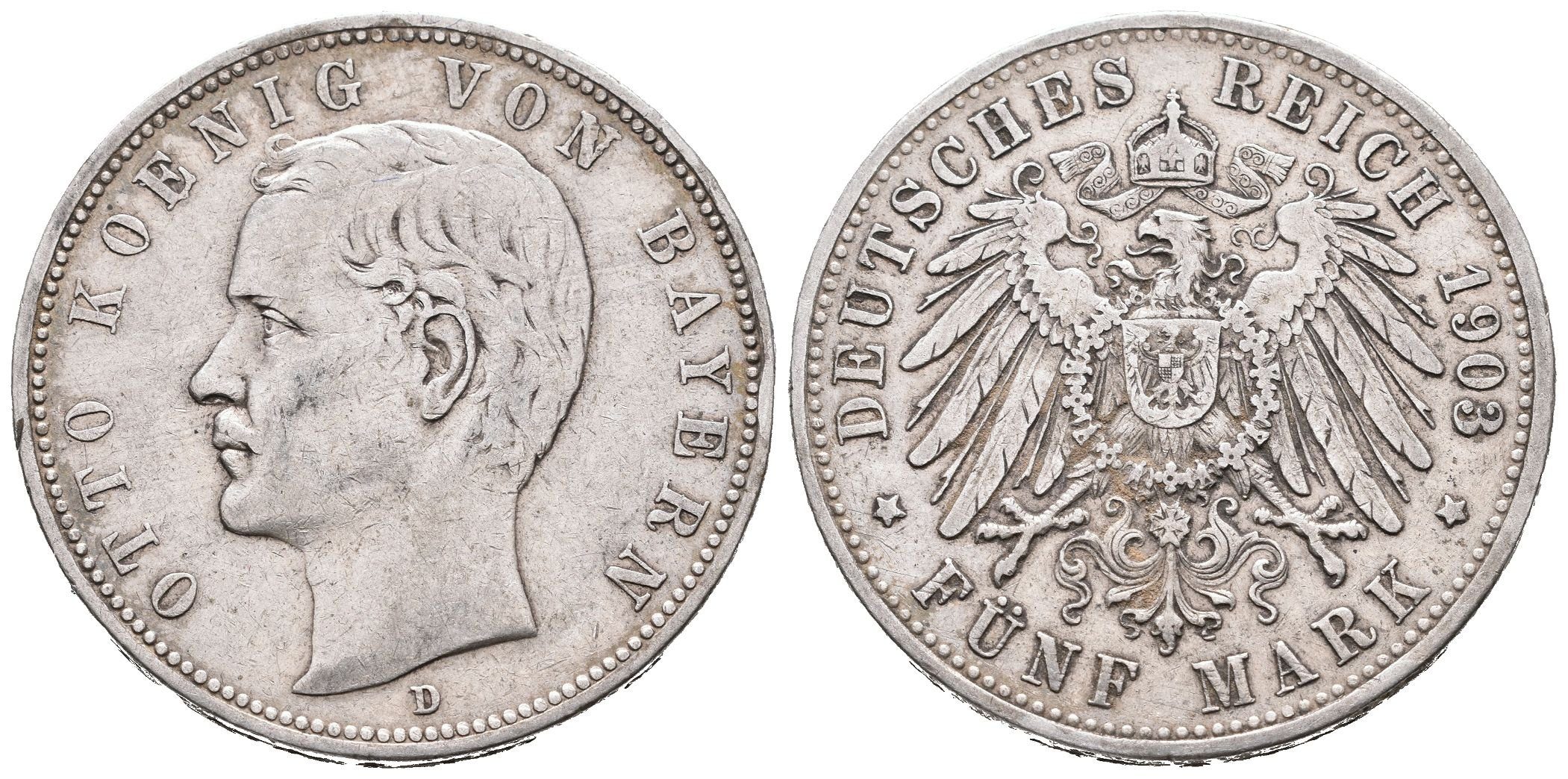 Bavorsko, 5 Marka 1903 D
