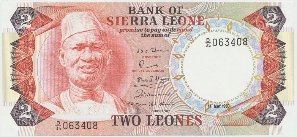 Sierra Leone, 2 Leones 1980, P.6e