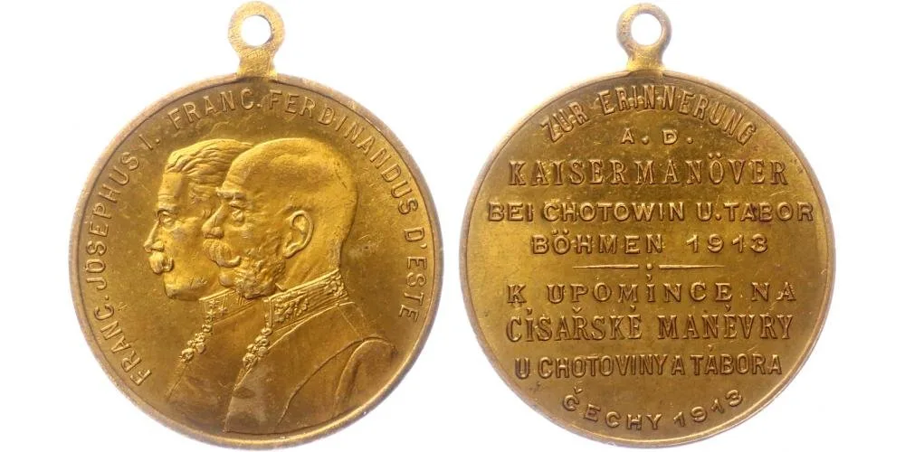 František Josef I., medaile vojenských manévrů — 1