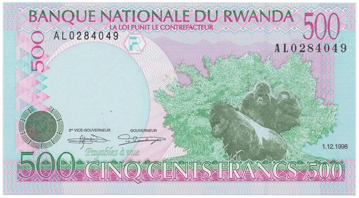Rwanda, 500 Francs 1998, P.26a