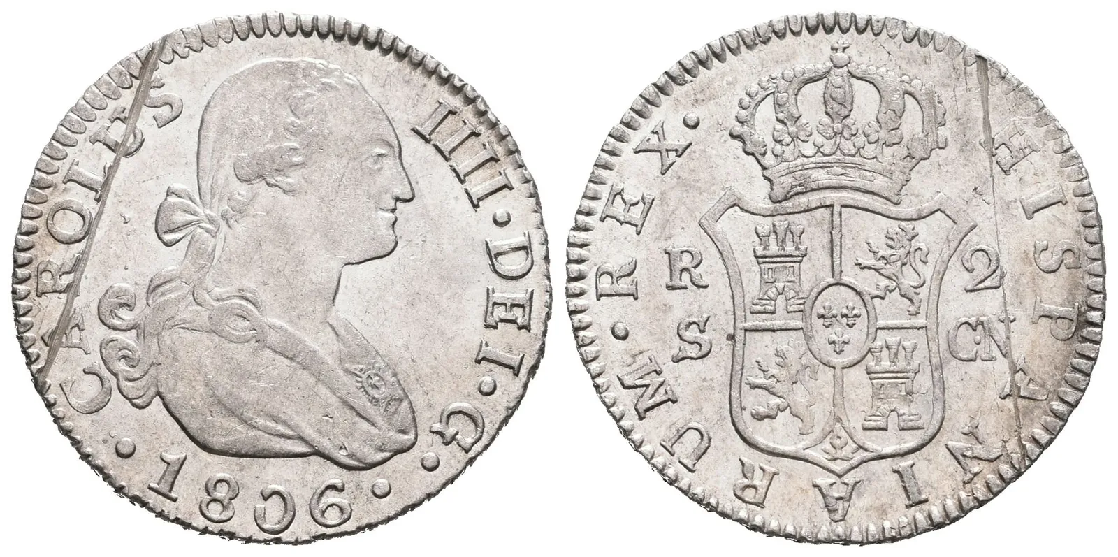 Španělsko, 2 Real 1806 S-CN