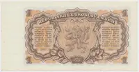 Československo, 1 Koruna 1953, tisk Moskva, série AT, Hej.89a1 - fotografie 2
