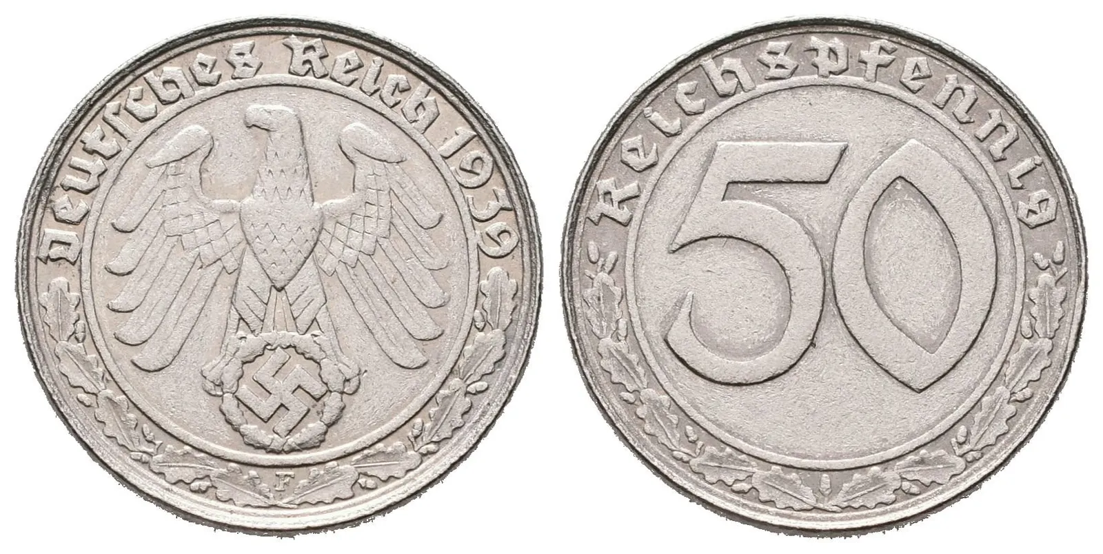 III. říše, 50 Pfennig 1939 F