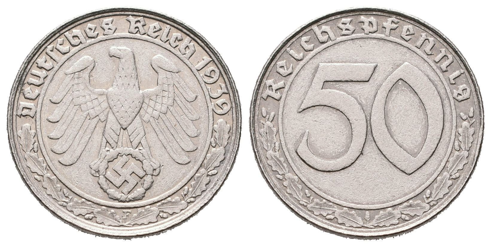III. říše, 50 Pfennig 1939 F