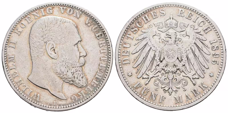 Württembersko, 5 Marka 1895