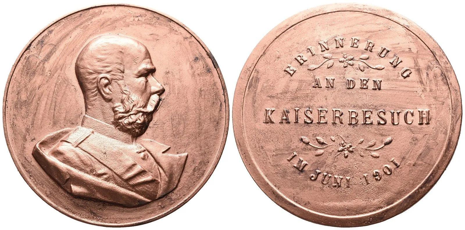 František Josef I., medaile na návštěvu a přítomnost císaře — 1