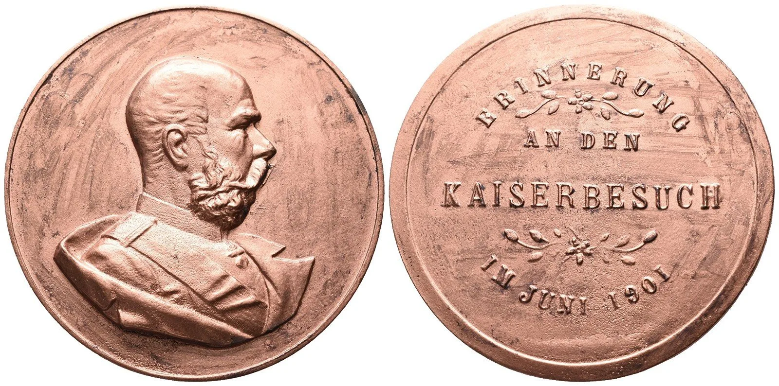 František Josef I., medaile na návštěvu a přítomnost císaře — 1