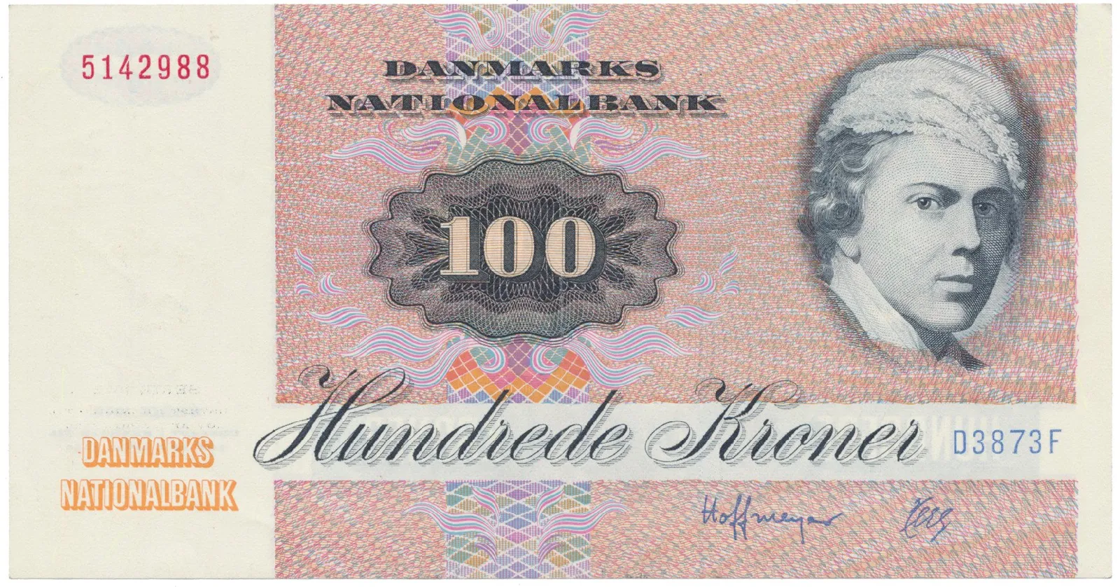 Dánsko, 100 Kroner 1987, P.51q