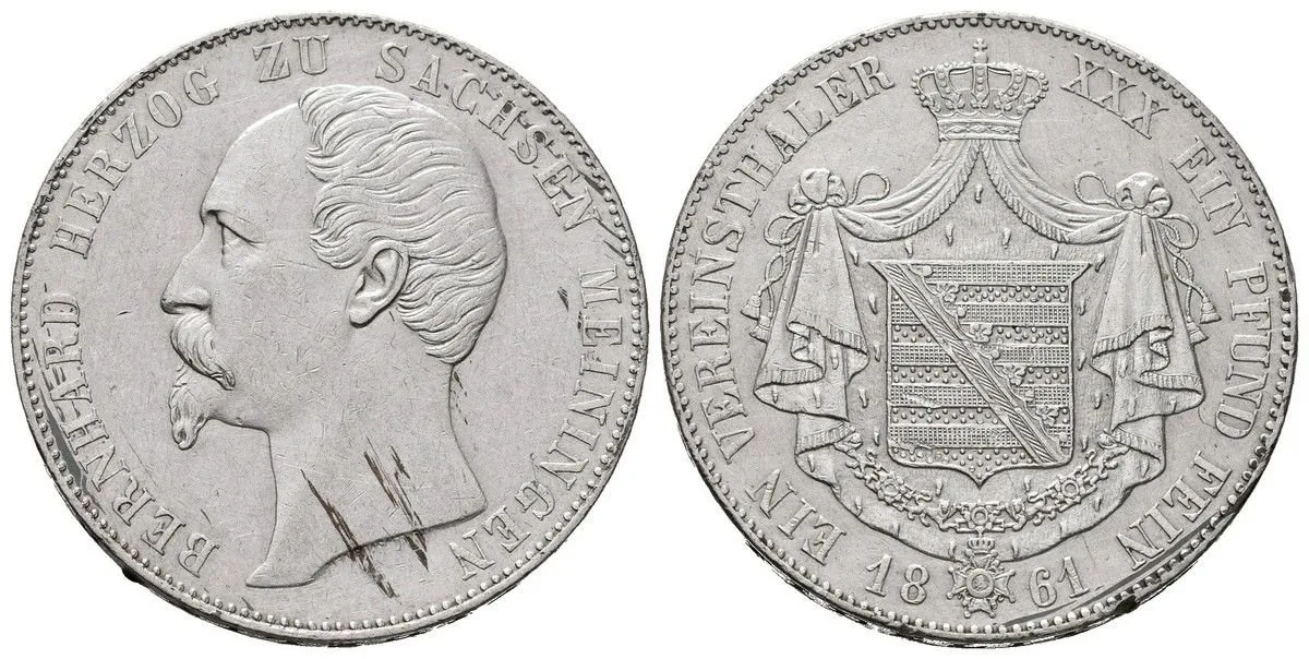 Sasko - Meiningen, Bernhard II., 1821 - 1866 — 1