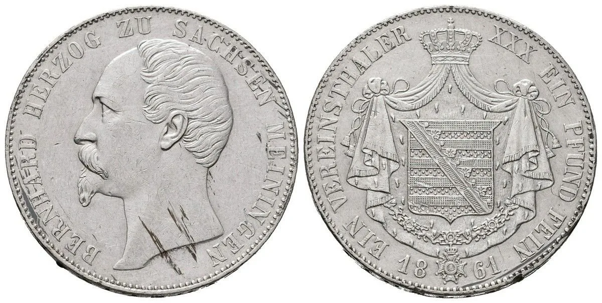 Sasko - Meiningen, Bernhard II., 1821 - 1866 — 1
