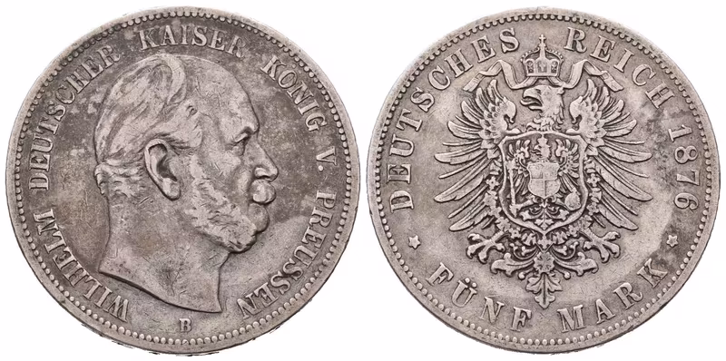 Prusko, 5 Marka 1876 B