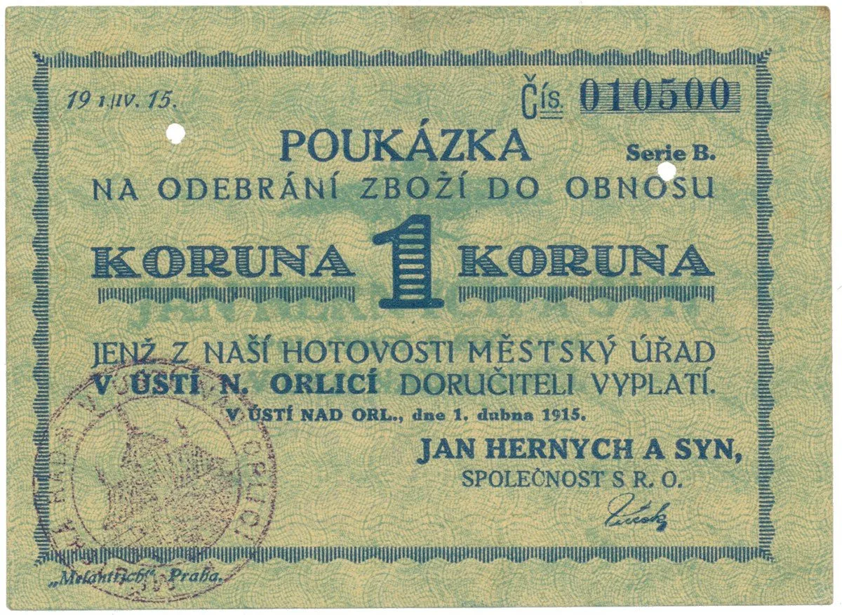 Nouzovky české od roku 1914 — 1