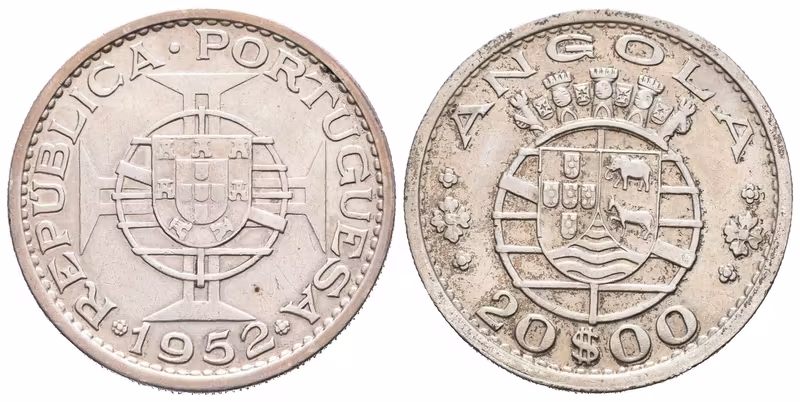 Portugalská Angola, 20 Escudos 1952