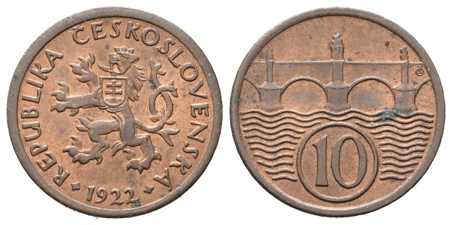 10 Haléř 1922