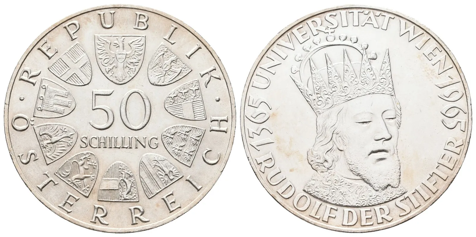 Rakousko, 50 Schilling 1965 - Univerzita