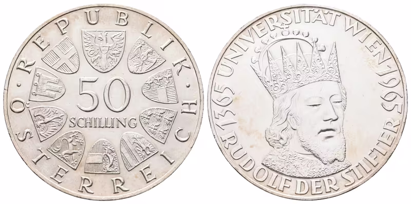Rakousko, 50 Schilling 1965 - Univerzita