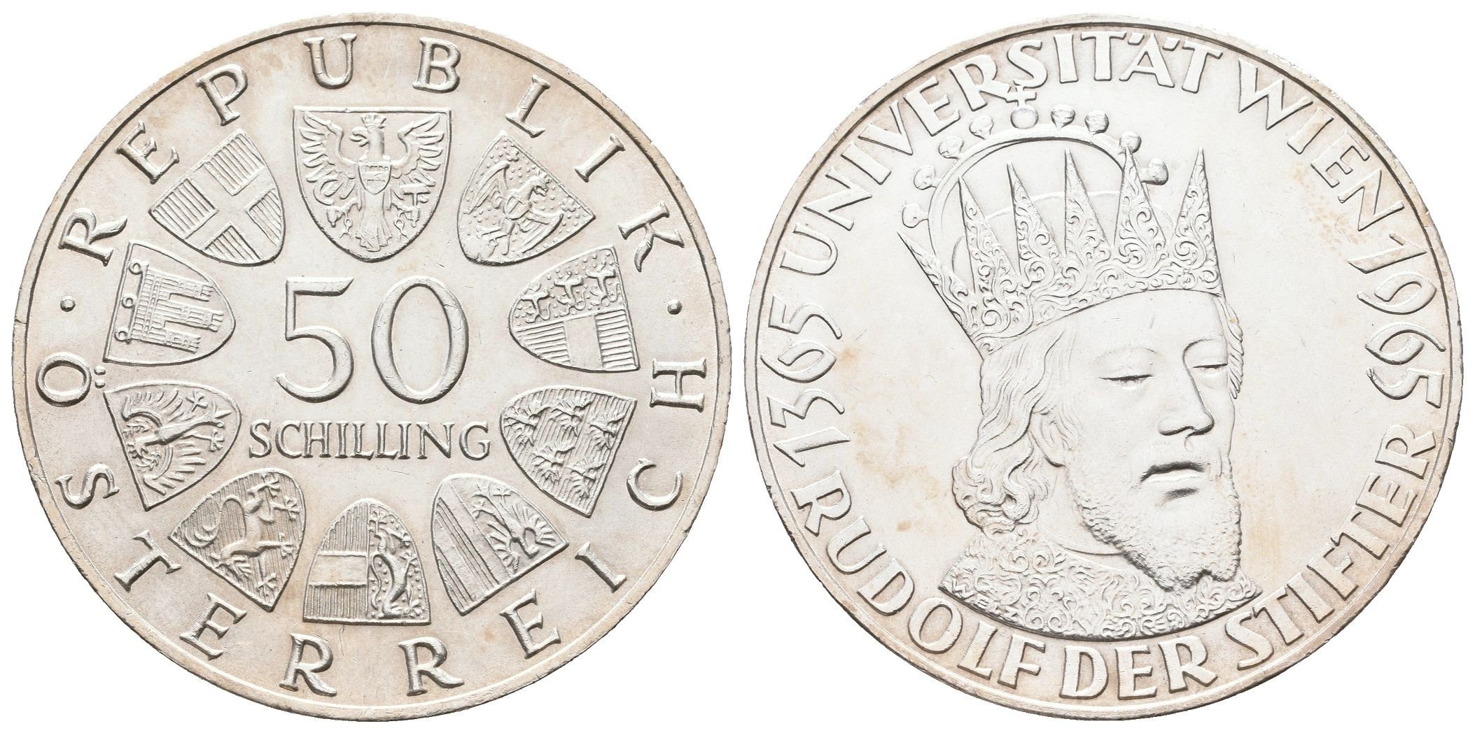 Rakousko, 50 Schilling 1965 - Univerzita