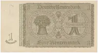 Německo, 1 Rentenmark 1937, hnědý firemní číslovač, Hej.D11c - fotografie 2