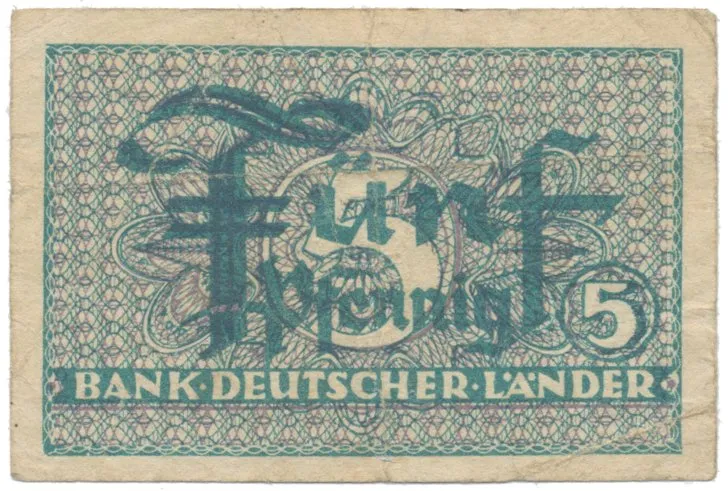 Německo - NSR, 5 Pfennig (1948), Ros.250a
