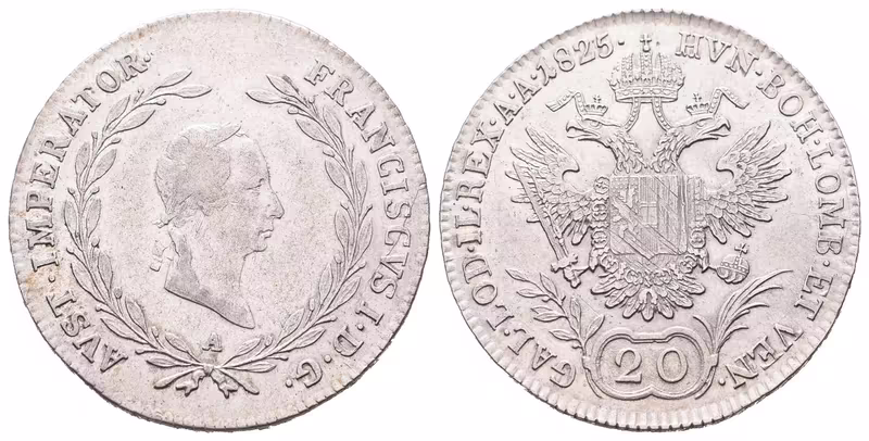 František II., 20 Krejcar 1825 A