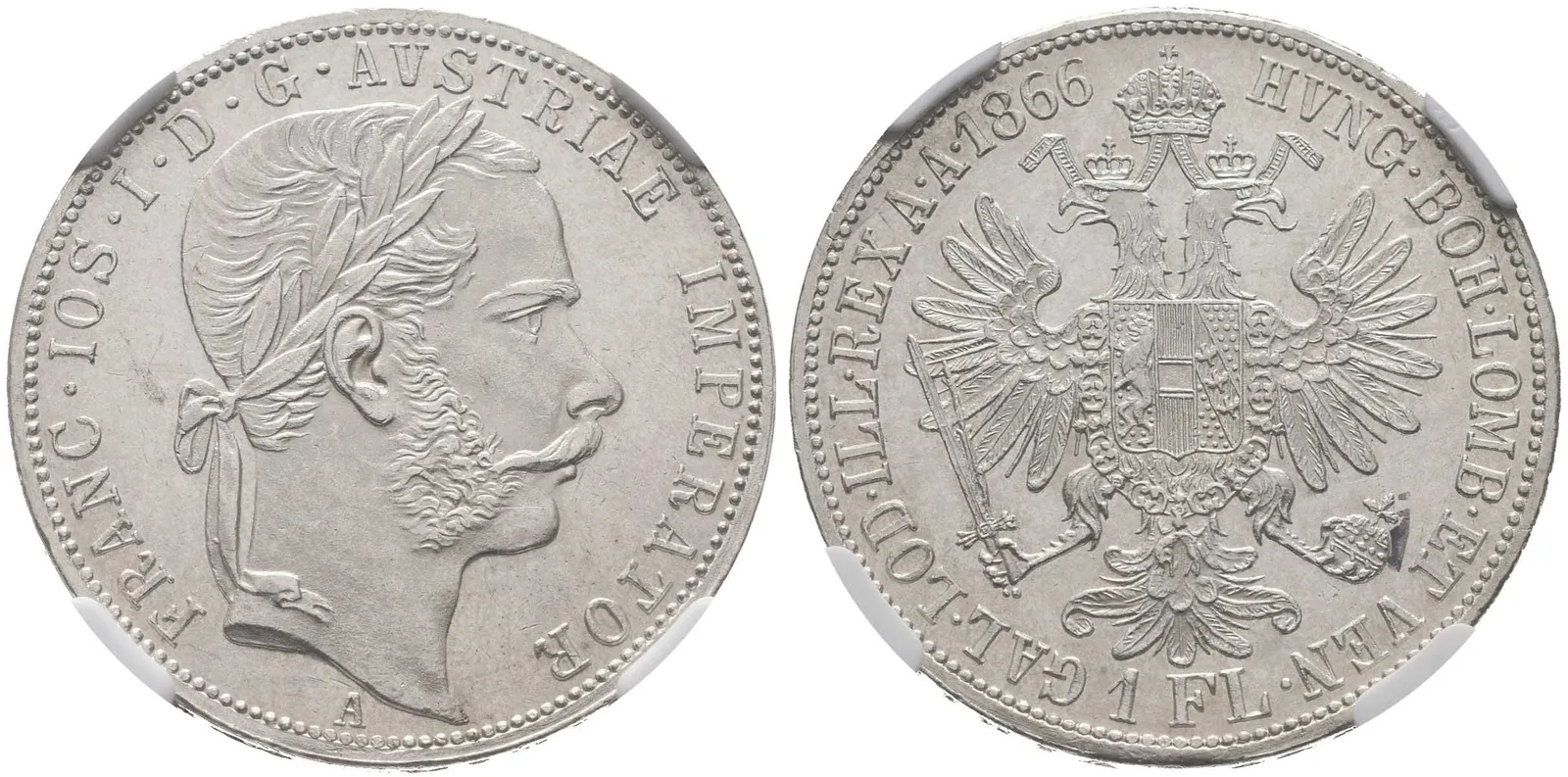 Zlatník 1866 A, NGC, MS 62