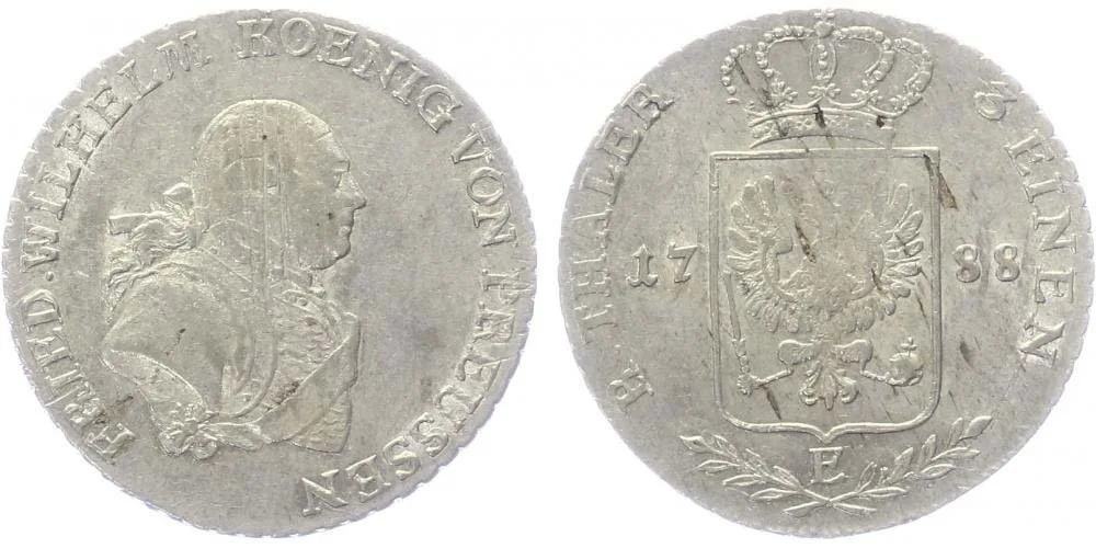 Prusko, Friedrich Wilhelm II., 1786 - 1797 — 1
