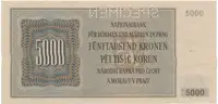 5000 Koruna 1944, SPECIMEN, Hej.41a.S1 - fotografie 2