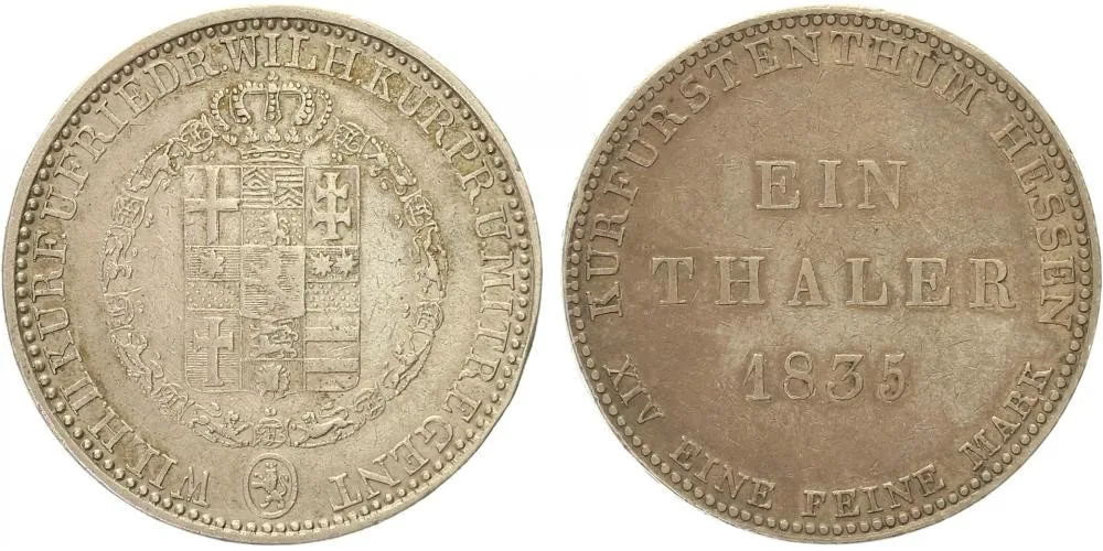 Hessen - Kassel, Wilhelm II., 1821 - 1847 — 1
