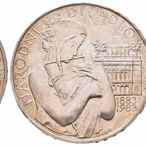 500 Kčs 1983 - Národní divadlo, Aurea.154, lesk, patina