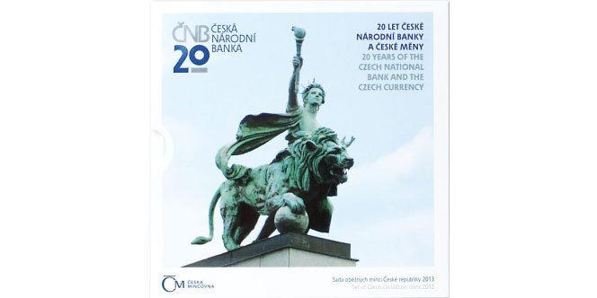 Ročníková sada mincí 2013- 20 let ČNB a české měny