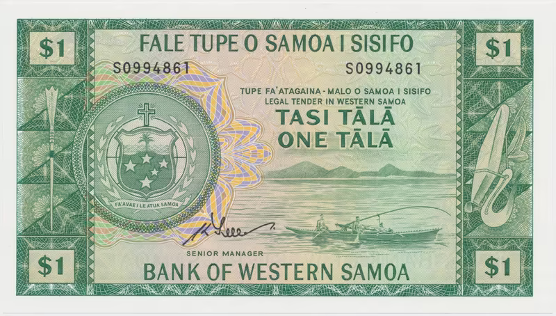Západní Samoa, 1 Tala (1967), P.16dCS