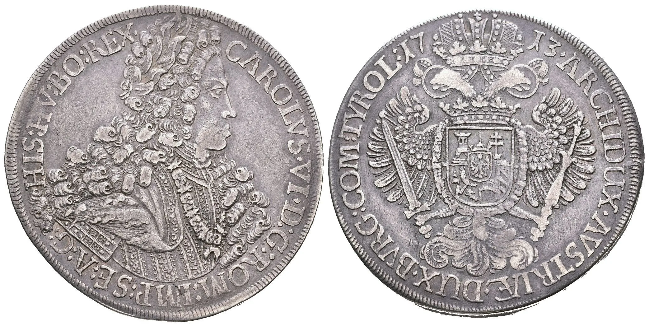 Tolar 1713, Hall, Dav.1050, KM.691 (28,58 g), pěkná patina, rysky — 1