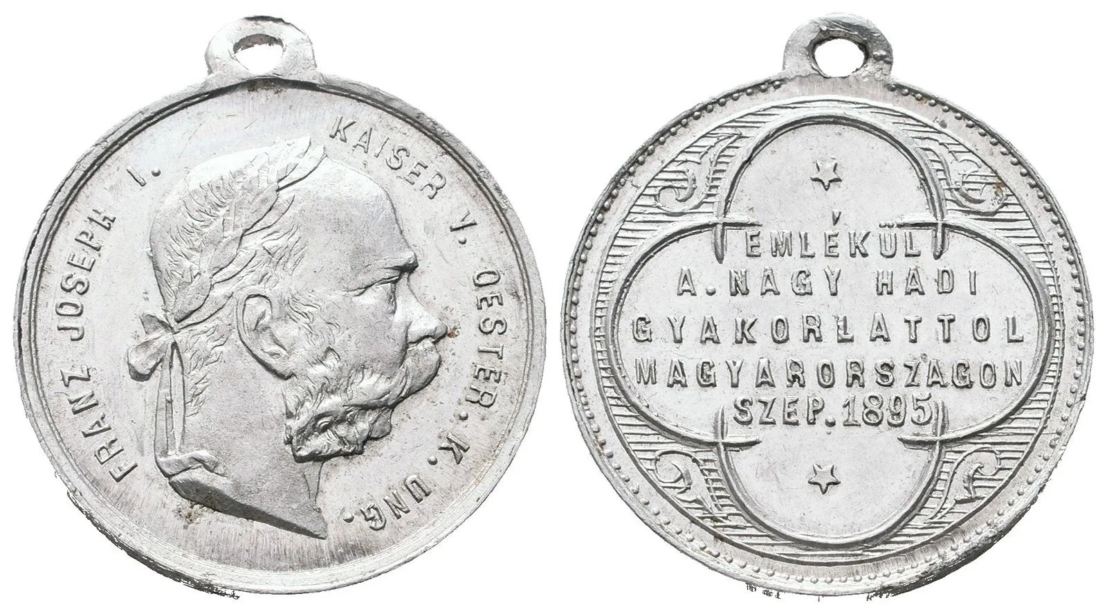 František Josef I., medaile vojenských manévrů — 1