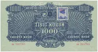 1000 Koruna 1944/1945, kolkovaná, SPECIMEN, Hej.68a.S1