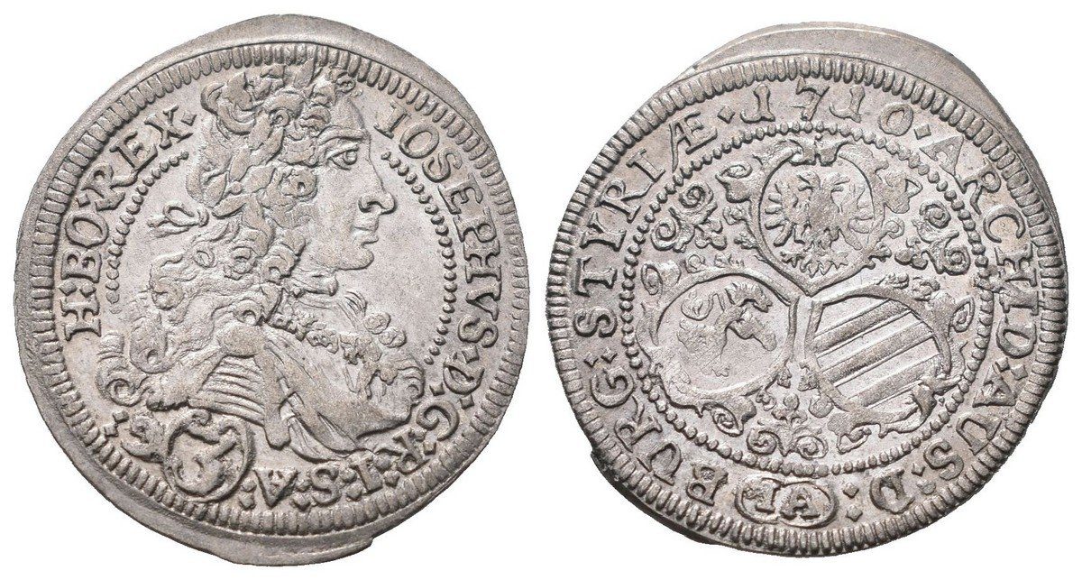 3 Krejcar 1710 IA, Graz - Aigmann
