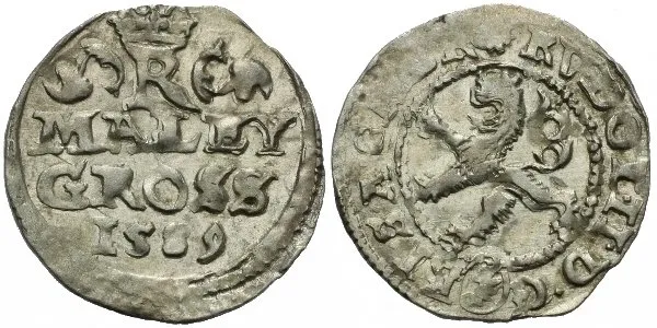 Malý groš 1589, Kutná Hora-Šatný, HN.1b