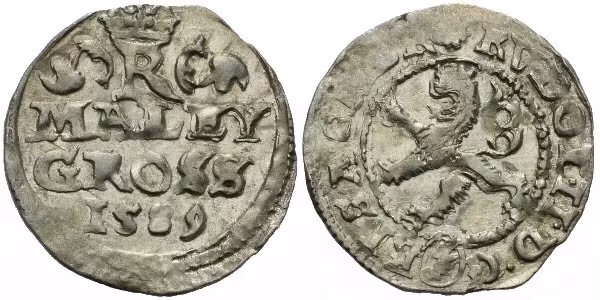 Malý groš 1589, Kutná Hora-Šatný, HN.1b