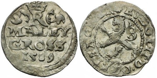 Malý groš 1589, Kutná Hora-Šatný, HN.1b