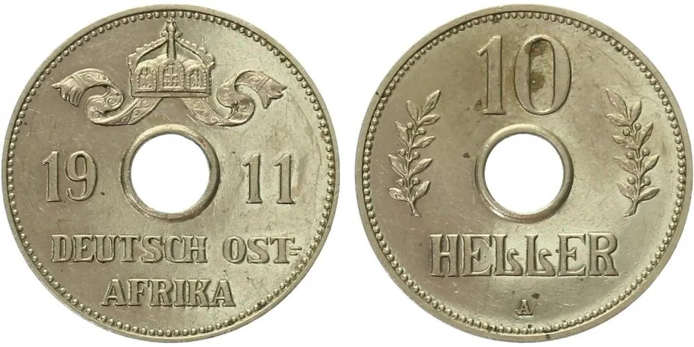 Koloniální ražby, Německá Východní Afrika — 1