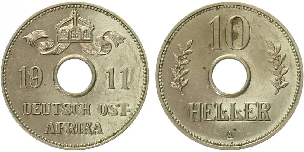 Koloniální ražby, Německá Východní Afrika — 1
