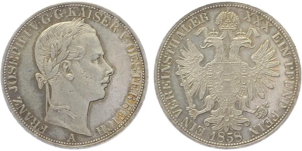 Rakouská a spolková měna, 1857 - 1892 — 1